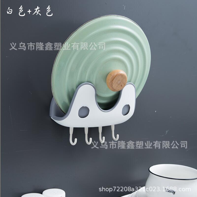 Giá Đỡ Nắp Nồi Hai Tầng Kèm Móc Nối Và Thớt Đa Năng