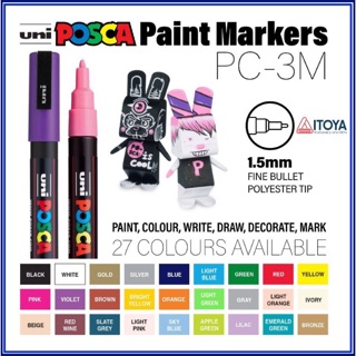 Bút vẽ trên mọi chất liệu Uni Posca paint marker PC-3M