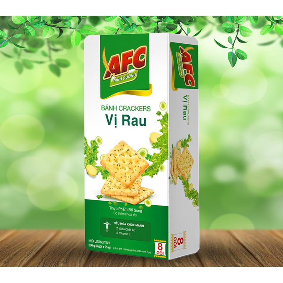 Bánh cracker AFC dinh dưỡng hộp 200g