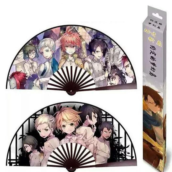 Quạt cầm tay nan 31cm anime chibi Thiên quan tứ phúc Conan Kid Cardcapture Sakura Bungou stray dogs Văn hào lưu lạc