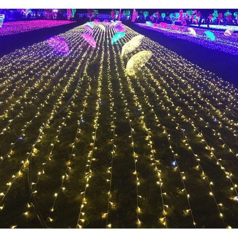 Dây Đèn Led 20m Trang Trí Nhà Cửa, Cây Công Trình Ánh Sáng Vàng
