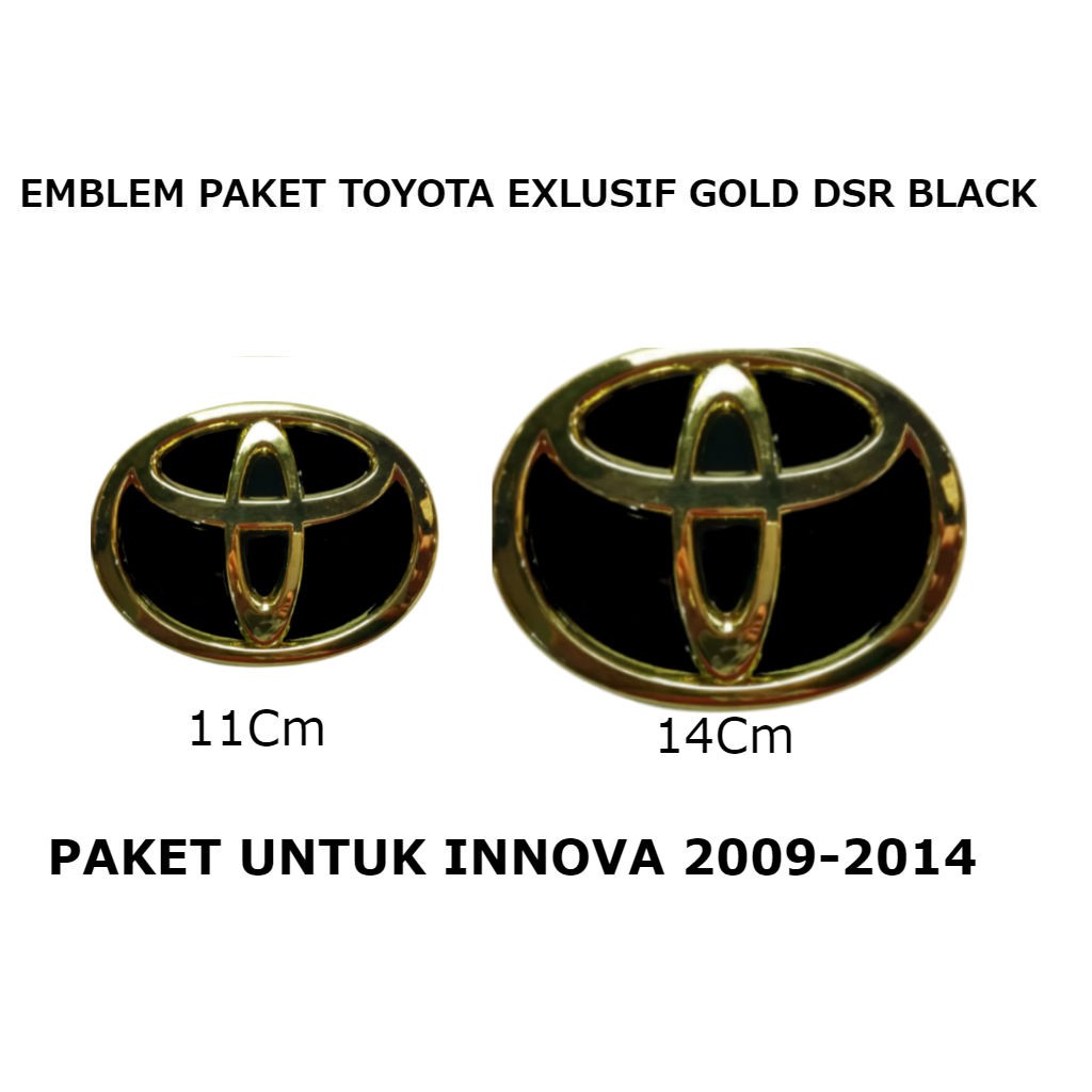 Phụ Kiện Trang Trí Cho Xe Ô Tô Toyota Exlusive Gold Innova 2011-2014