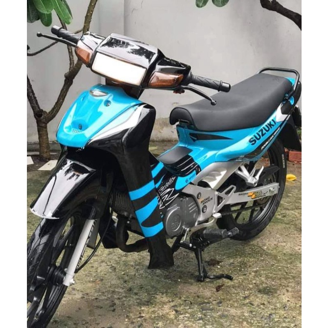 Dàn áo satria 2000 sơn màu xanh ngọc
