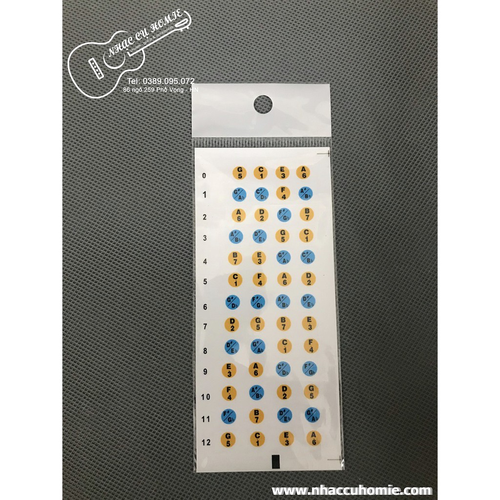 DÁN NỐT UKULELE - STICKER