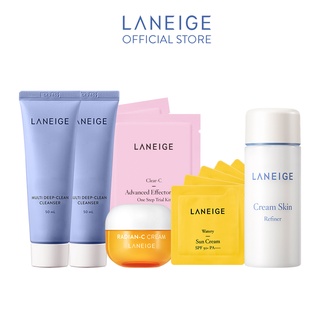 [Độc quyền] Bộ chăm sóc da toàn diện dưỡng trắng da và làm mờ đốm nâu Radian C 10ml, Sữa Rửa mặt 50ml