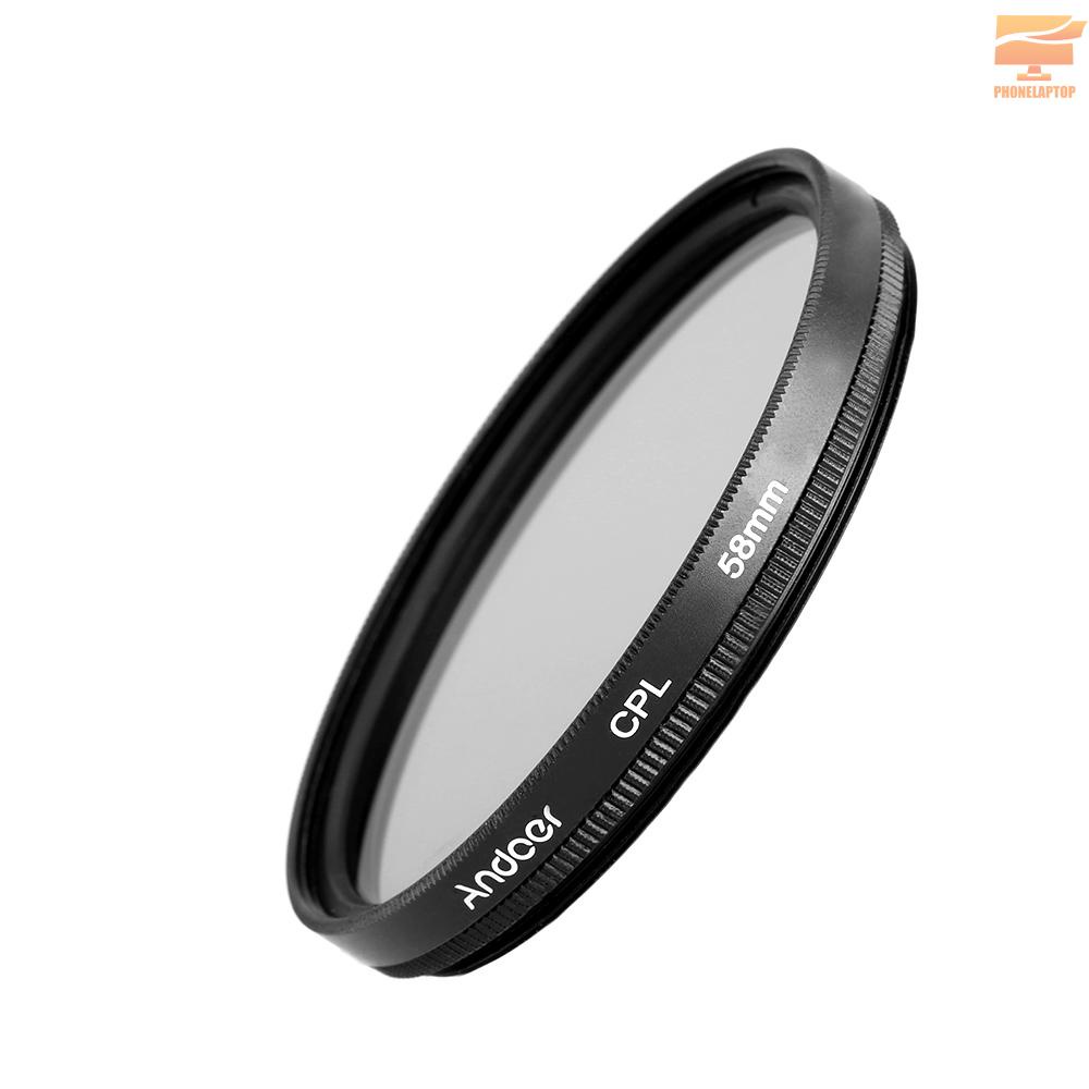 NIKON SONY CANON Lens Lọc Máy Ảnh Andoer 58mm Uv + Cpl + Star8 + Close-Up (+ 1 + 2 + 4 + 10) Cho Máy Ảnh Dslr