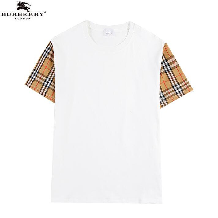 Áo Thun Cotton Tay Ngắn In Họa Tiết Burberry Thời Trang Cho Nam Và Nữ