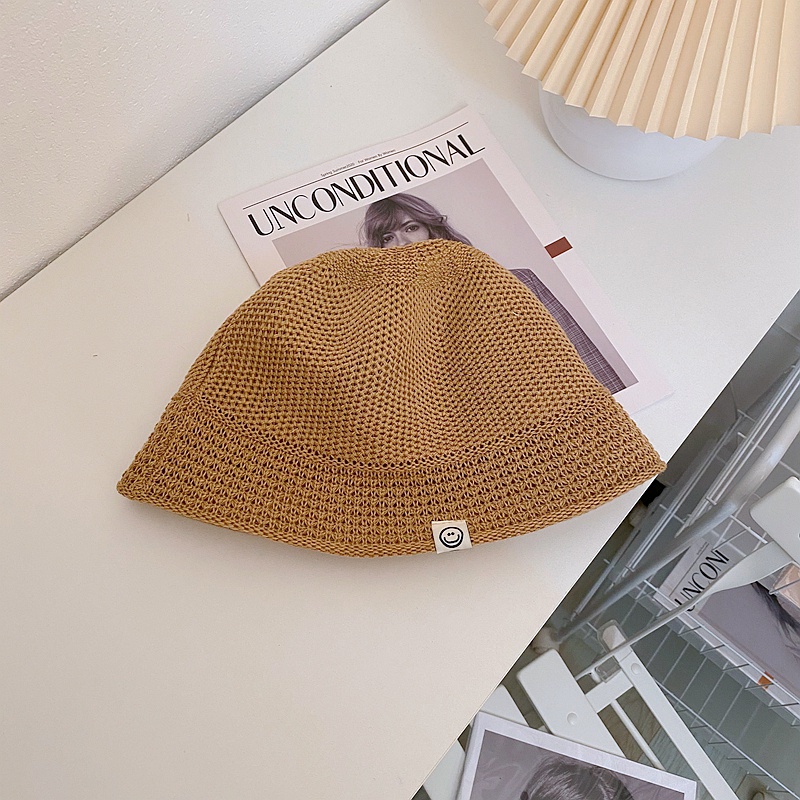 Mũ Bucket Bằng Cotton Lanh Thoáng Khí Phong Cách Nhật Bản Thời Trang Xuân Hè Cho Trẻ Em