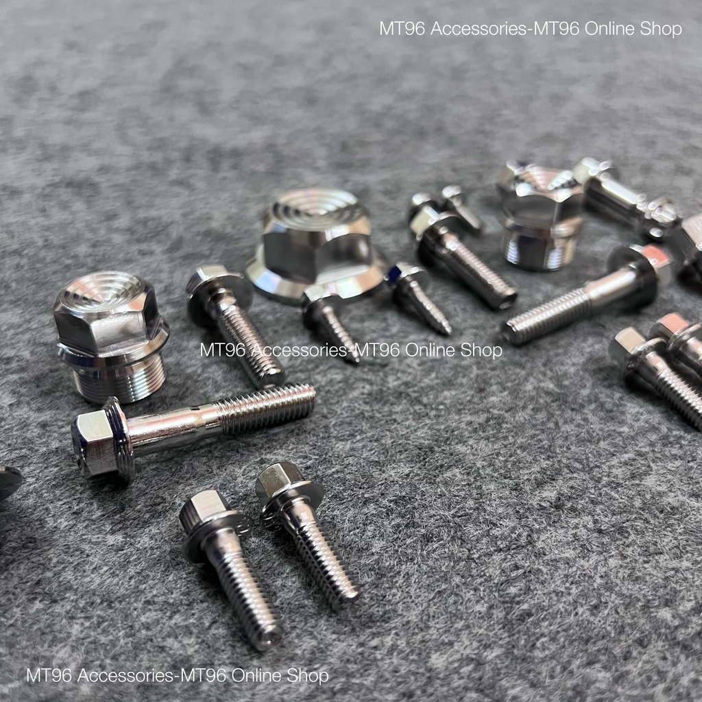 Full Ốc Chảng Ba Salaya V2 Cho Sonic 150 Chuẩn Inox304 Siêu Sáng Nét