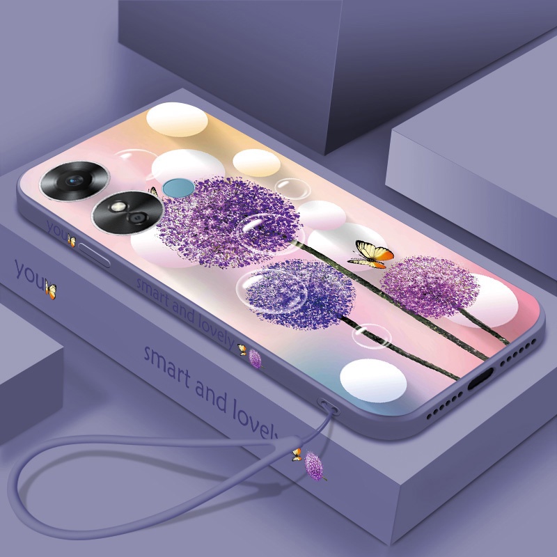 Ốp silicon HìNh Hoa Bồ Công Anh Và BướM Cho OPPO Reno8T reno 8T 8 Pro 8Z 5G