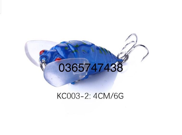 Mồi lure giả ve sầu có cánh