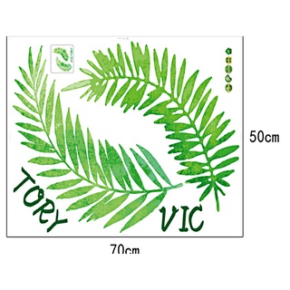 DECAL DÁN TƯỜNG LÁ XANH VICTORY