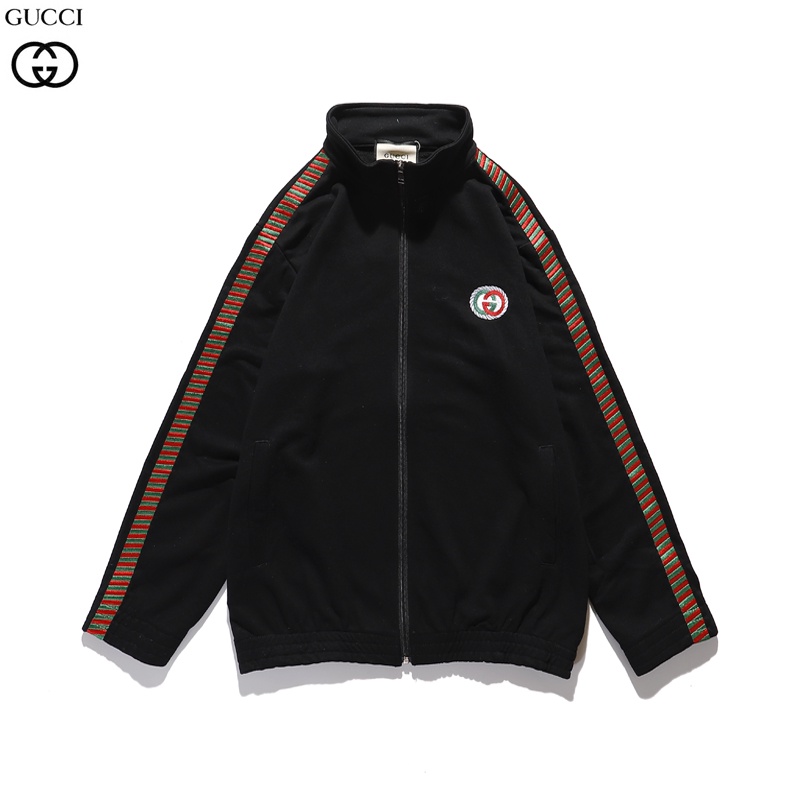 Áo Khoác cotton Thêu Họa Tiết GUCCI Thời Trang Cho Nam Nữ