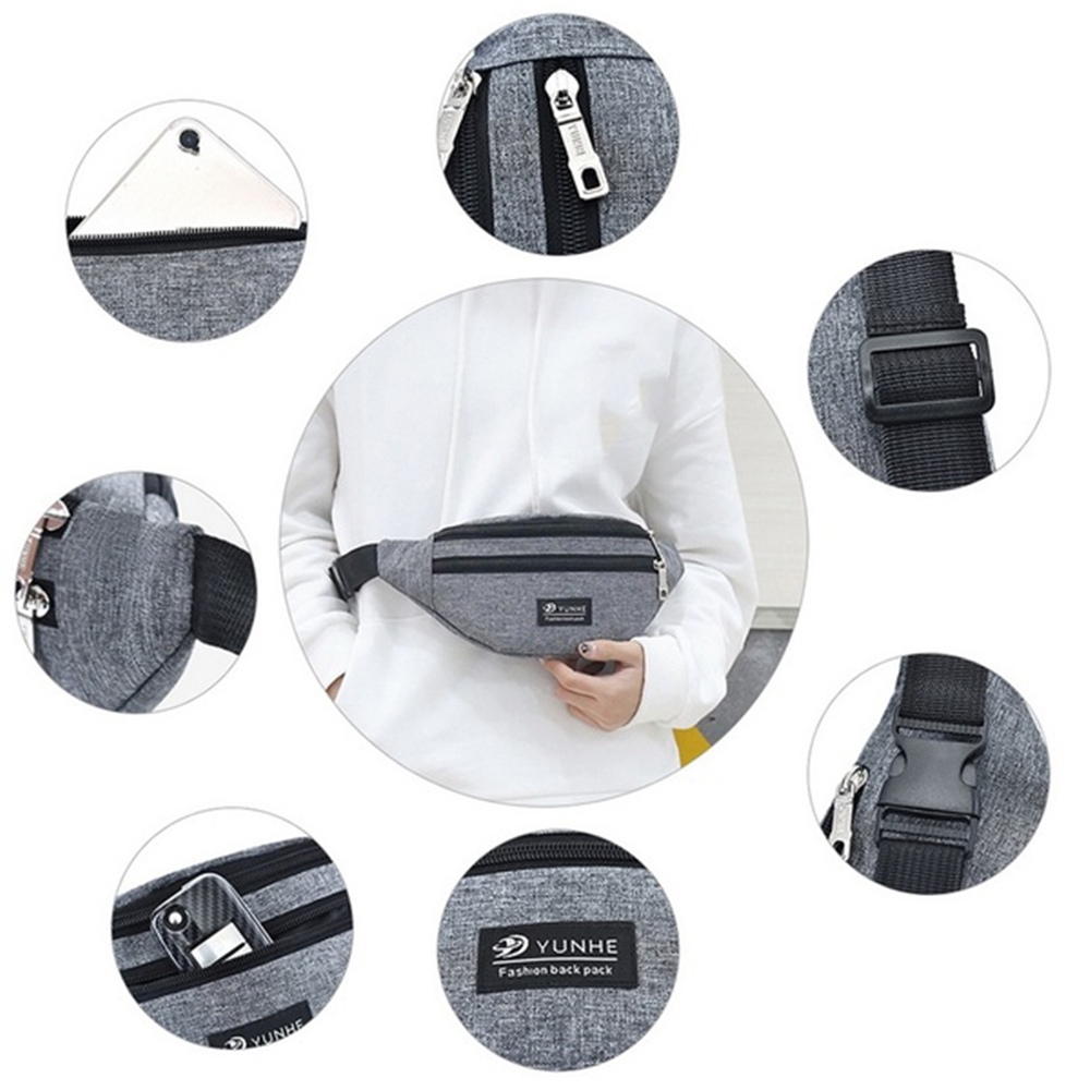 Túi đeo hông nhiều màu tự chọn phong cách thể thao cho nam và nữ