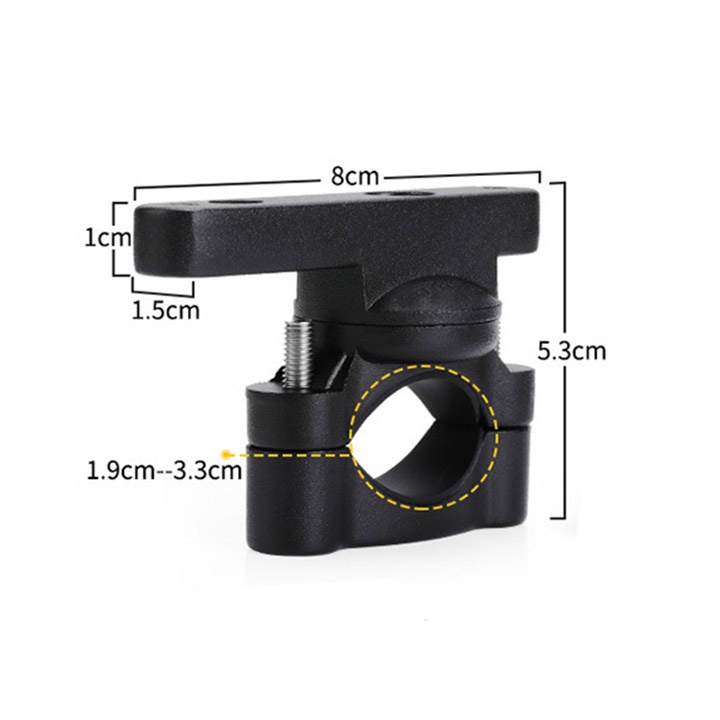 Pat Xoay 360 Độ Chất Liệu Nhôm Gắn Xe Máy [ 1 Chiếc ]