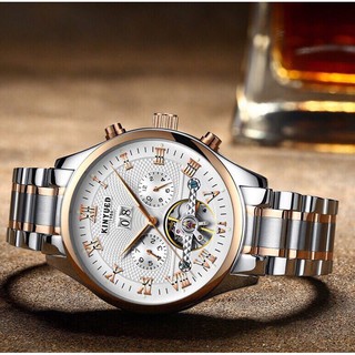 Đồng hồ nam Kinyued dây inox máy automatic