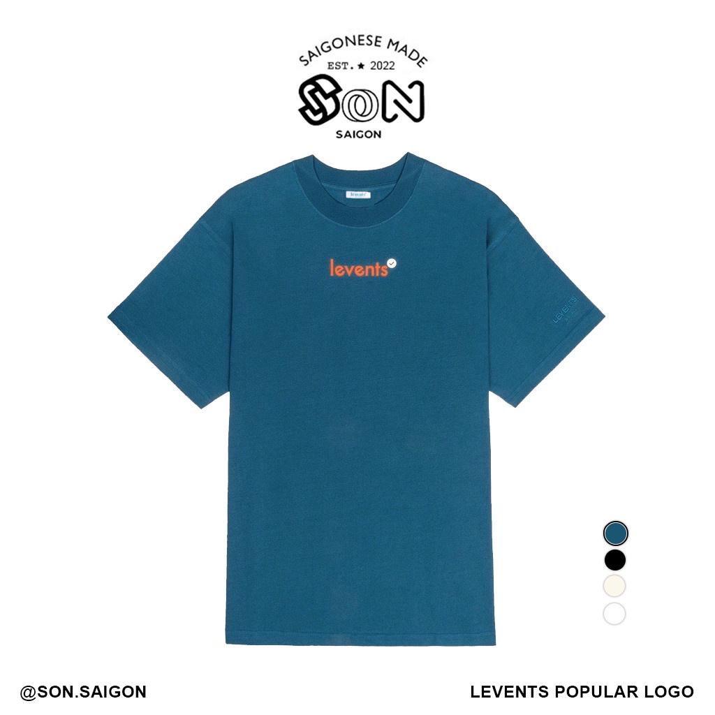 LEVENTS Áo thun Popular Logo Tee/ Dark Teal Local Brand Son.Saigon