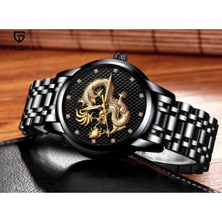 (Đẳng Cấp) Đồng Hồ Nam PAGINI Dây Đúc - Mặt Rồng 3D Cao Cấp Sang Trọng