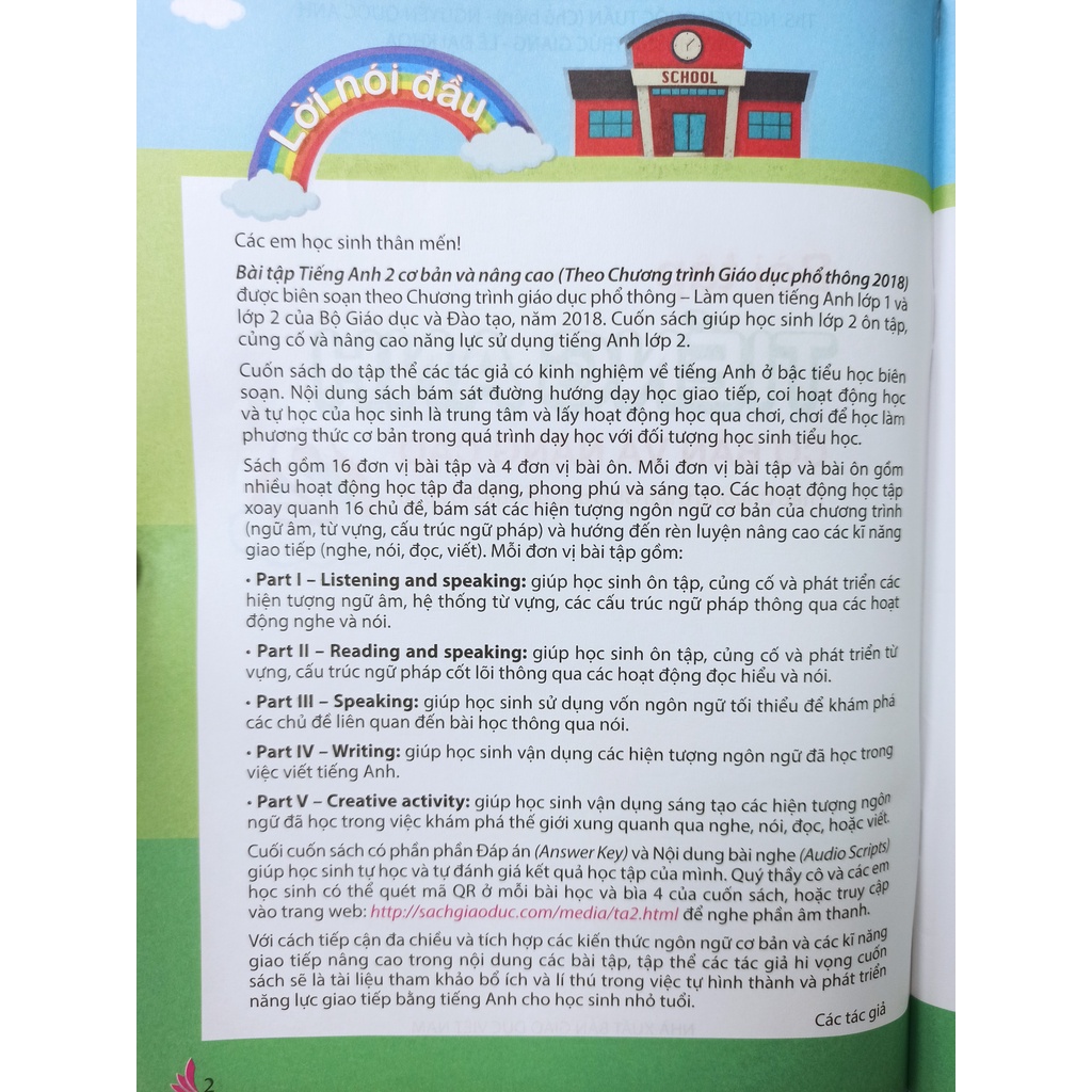 Sách - Bài tập Tiếng Anh cơ bản và nâng cao lớp 2
