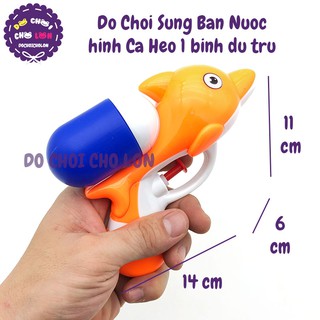 Đồ chơi súng bắn nước cá heo 1 bình dự trữ nhỏ 2111