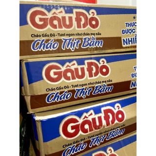 Cháo Gấu Đỏ thịt bằm thùng 50 gói