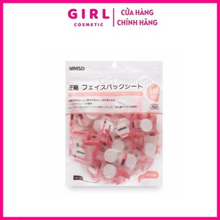 Mặt nạ giấy - mặt nạ viên nén Miniso Nhật Bản, mặt nạ dưỡng da đa cống dụng