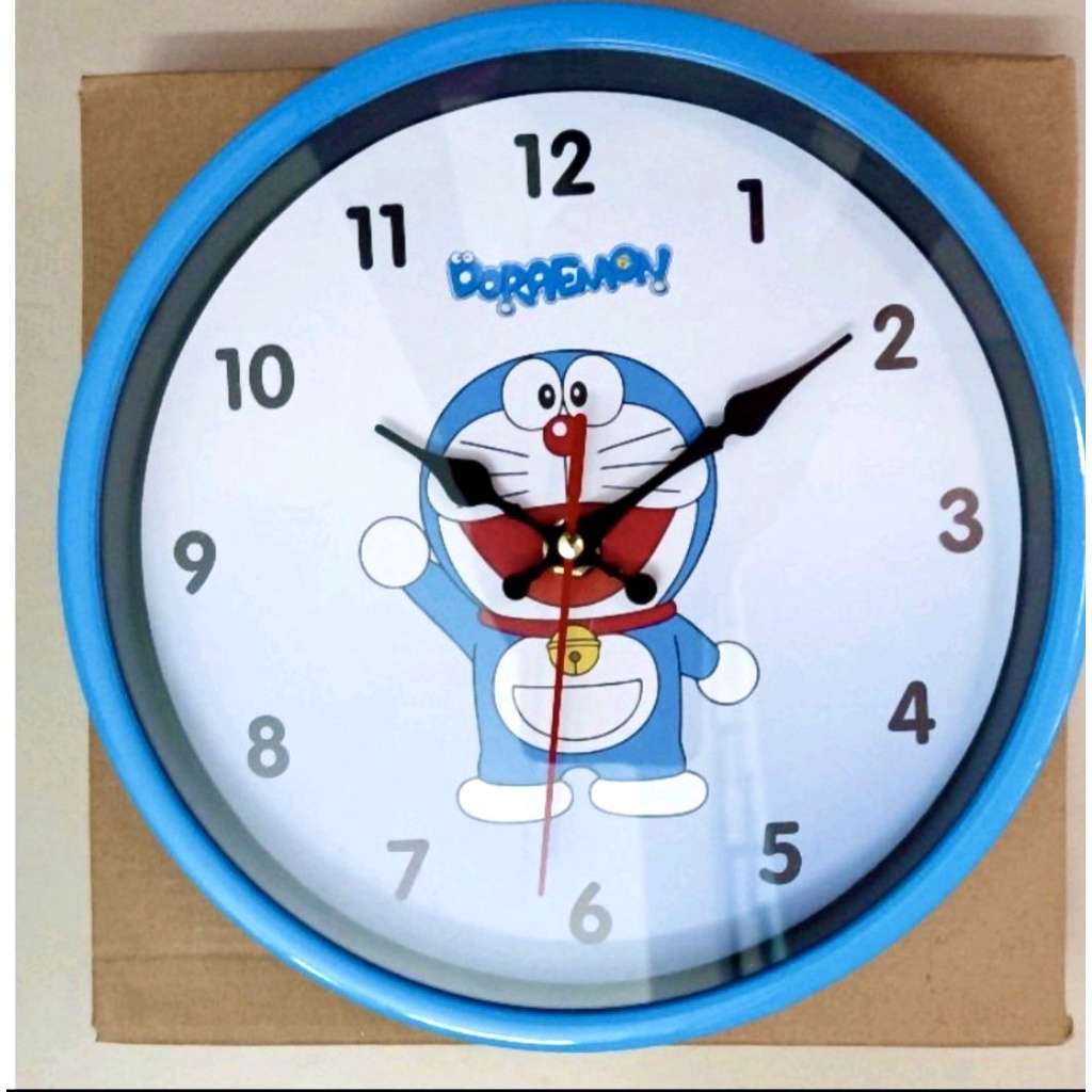 ✓❀☊ĐỒNG HỒ TREO TƯỜNG SIZE 22cm [DORAEMON VÀ HELLO KITTY]