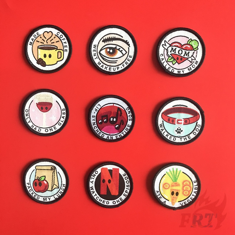 Set 1 / 3 Miếng Vá Ủi Quần Áo Hình Độc Đáo 4.8cm