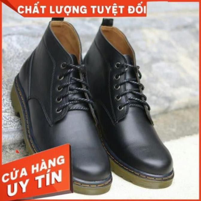 Giày Bốt Nam Cổ Thấp Boot Nam Cao Cấp Chất Da Bò Thật - BẢO HÀNH 1 NĂM B4 * re nha1 '