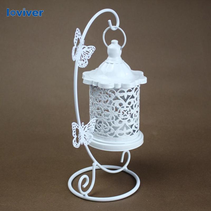 Giá đỡ đèn cầy hình lồng chim bằng sắt độc đáo trang trí nhà cửa/ tiệc cưới