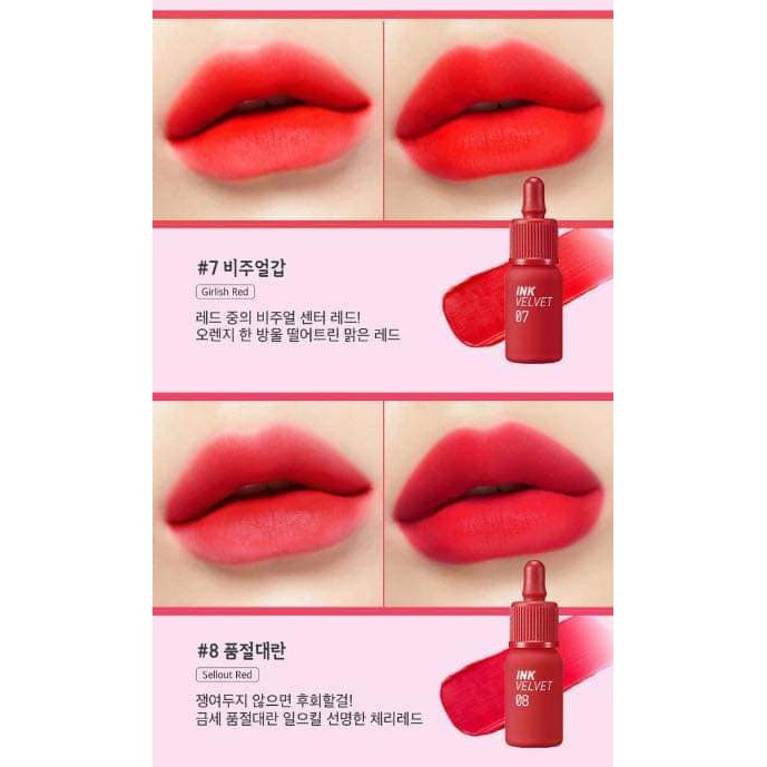 Son Ink Peripera Peri Ink Velvet Tint # MẪU MỚI 2022