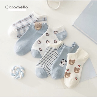 6 đôi tất nữ Caramella cổ ngắn/cổ thuyền