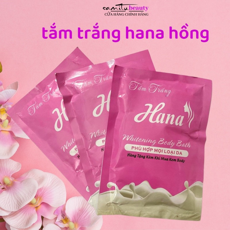 tăm trắng hana…hồngwhitening body bật tone sau lần tăm