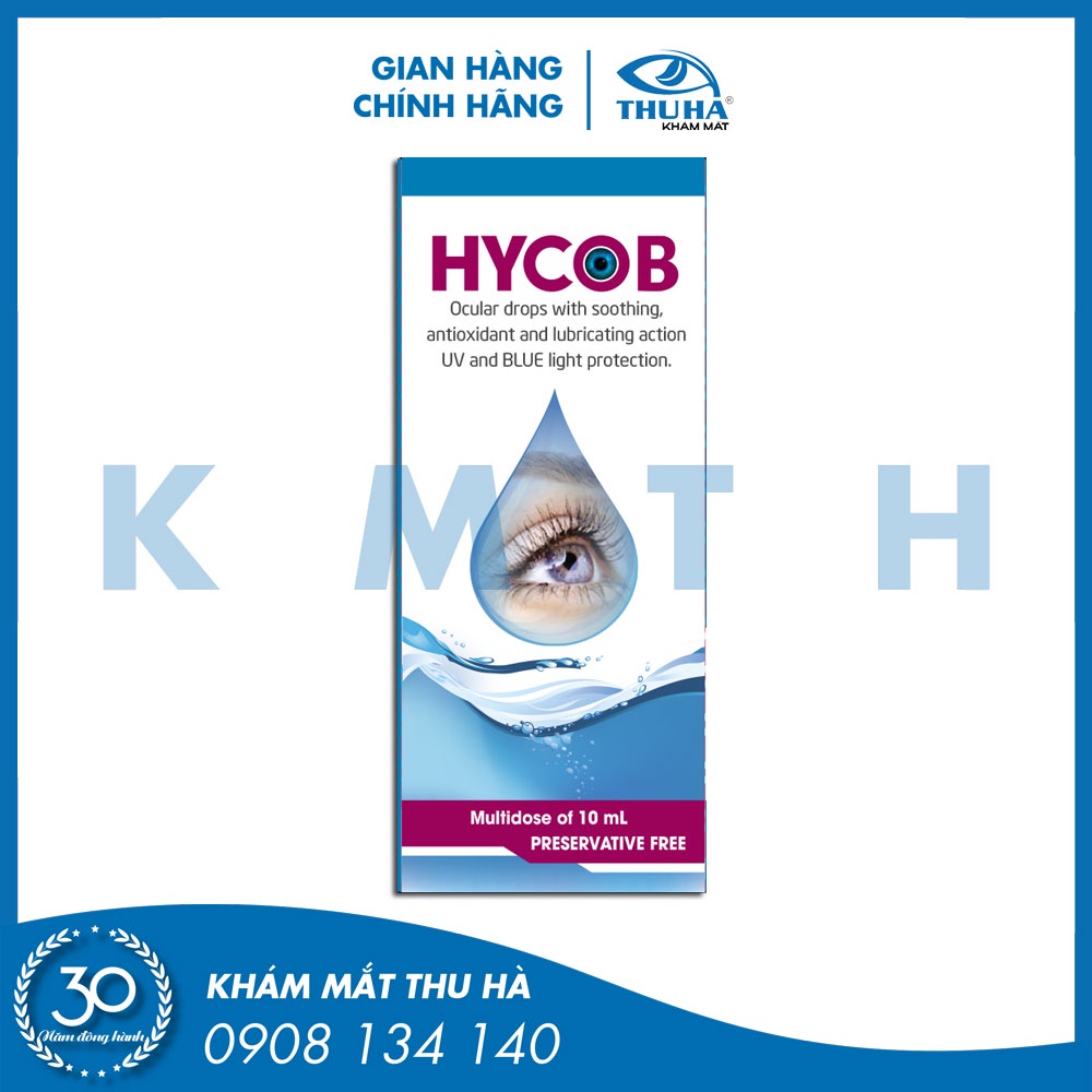 Dung dịch nhỏ mắt HYCOB Italia [Lọ 10ml] - Không chất bảo quản