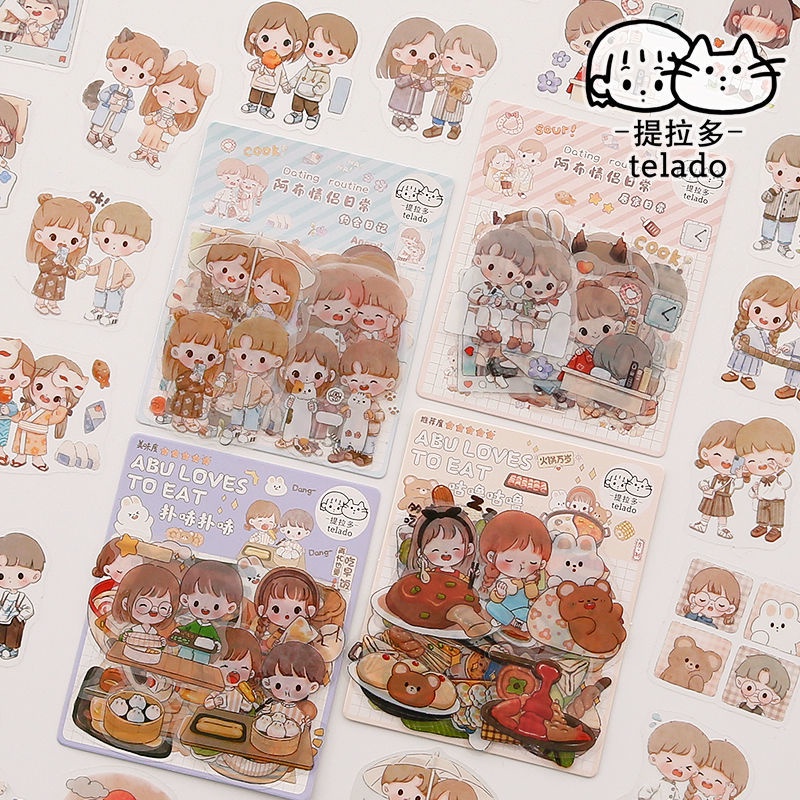Gói sticker Telado hình cô gái Abu dễ thương