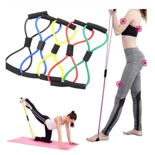 hot 1pcs Eight-character puller chest expander yoga tool