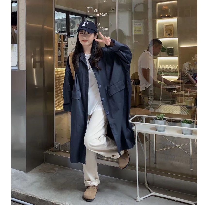 Áo khoác nữ dáng dài thời trang phong cách Hàn Quốc | BigBuy360 - bigbuy360.vn