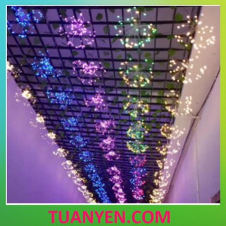 Bộ dây đèn led pháo hoa ánh sáng vàng/ đủ màu trang trí rực rỡ lễ tết
