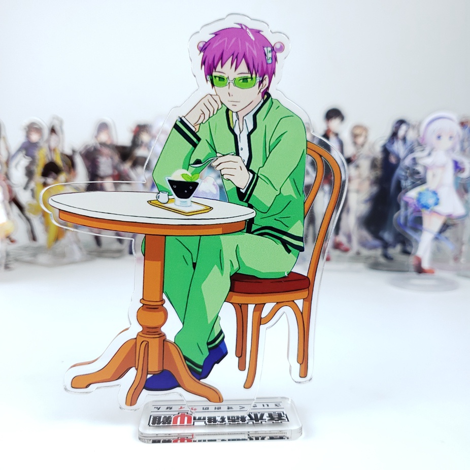 Mô Hình Nhân Vật Kokomi Hoạt Hình Saiki Kusuo no Sainan Teruhashi Kokomi Đứng Bằng Acrylic Để Bàn Trang Trí Làm Quà Tặng