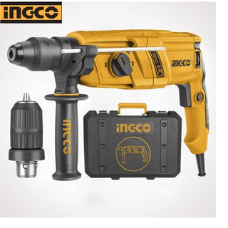 Máy khoan đục bê tông 800w ingco rgh9018-2 kèm 1 đầu khoan