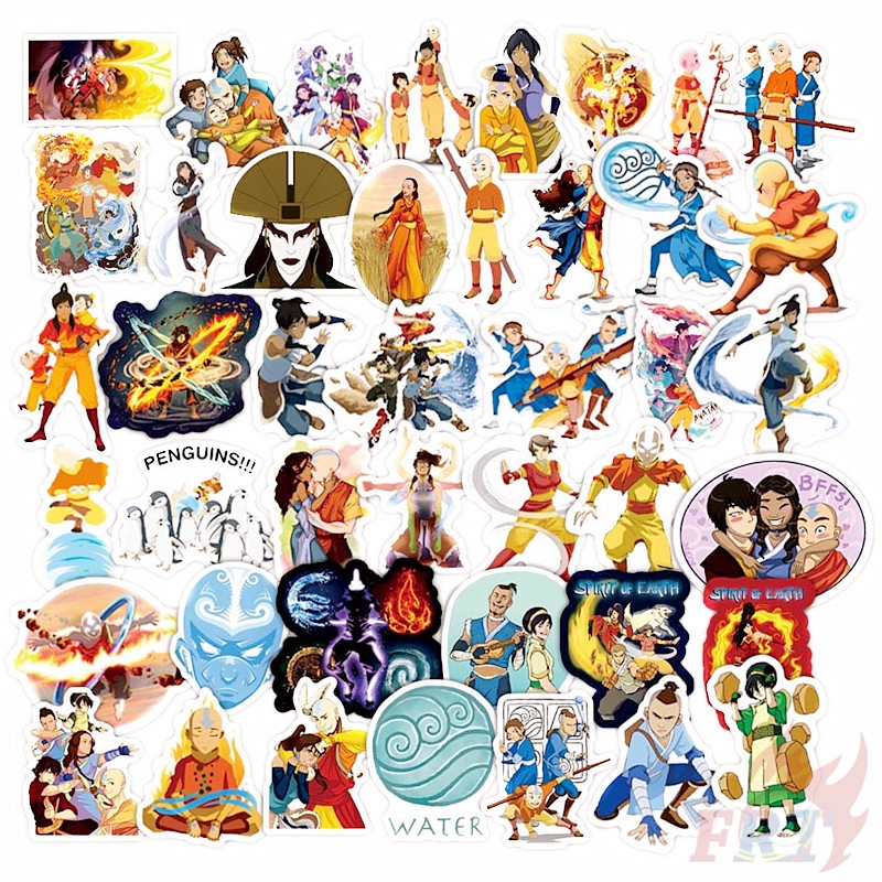 ❉ Avatar：The Last Airbender - Series 02 Cartoon TV Shows Stickers ❉ 50Pcs/Set DIY Mixed Fashion Doodle Decals Stickers