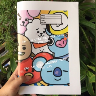 34 TỜ GIẤY BAO TẬP IN THEO YÊU CẦU