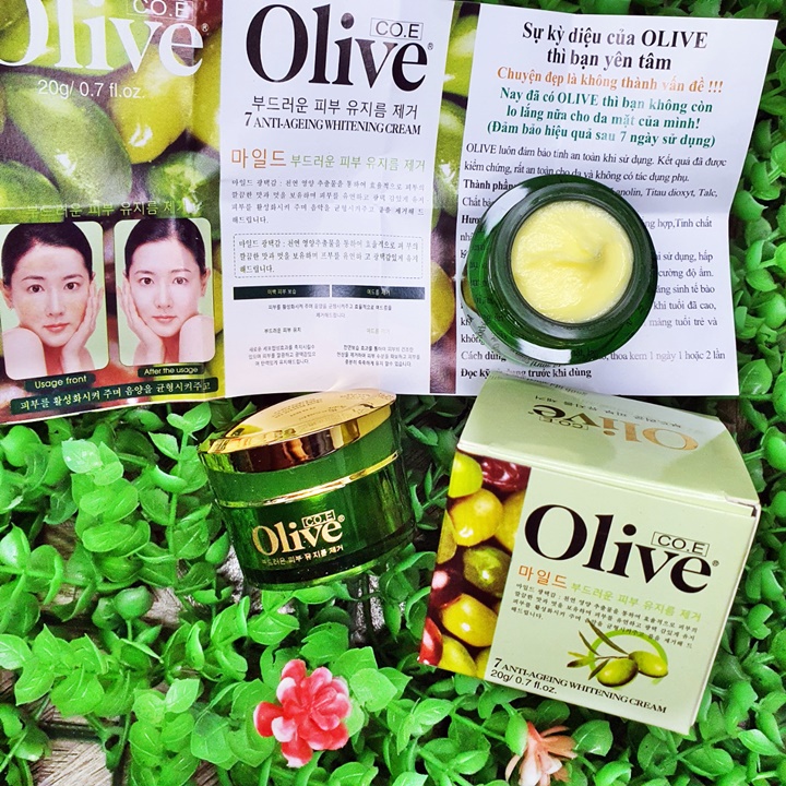 Kem hỗ trợ xóa nám, tàn nhang, dưỡng trắng da Olive hiệu quả sau 7 ngày sử dụng – HUKB560