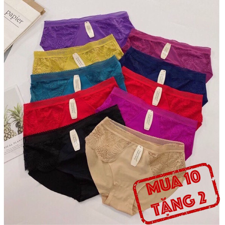 Quần lót nữ chất liệu su đúc hàng xuất Nhật, quần lót không hằn mông co dãn cực mềm mịn