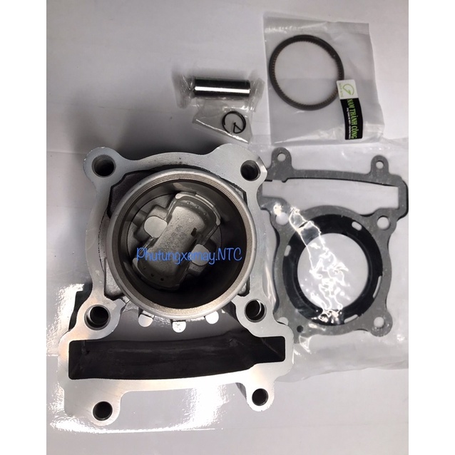 Nòng ex 135cc bạc + piston + ron y hình NÒNG EX 135 Bạc + Píton+ Ron