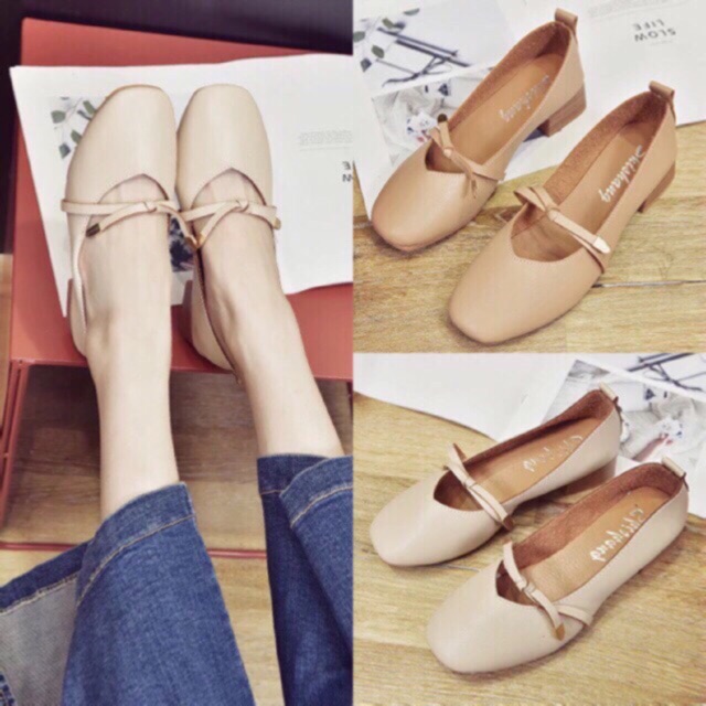 GIÀY BÚP BÊ 3 PHÂN NƠ NGANG KÈM HỘP C15 | BigBuy360 - bigbuy360.vn