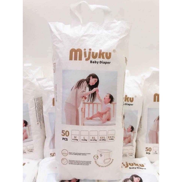 [Mã 159FMCG giảm 7% đơn từ 500K] Bỉm quần mijuku M50/L50/XL50/XXL50/XXXL50