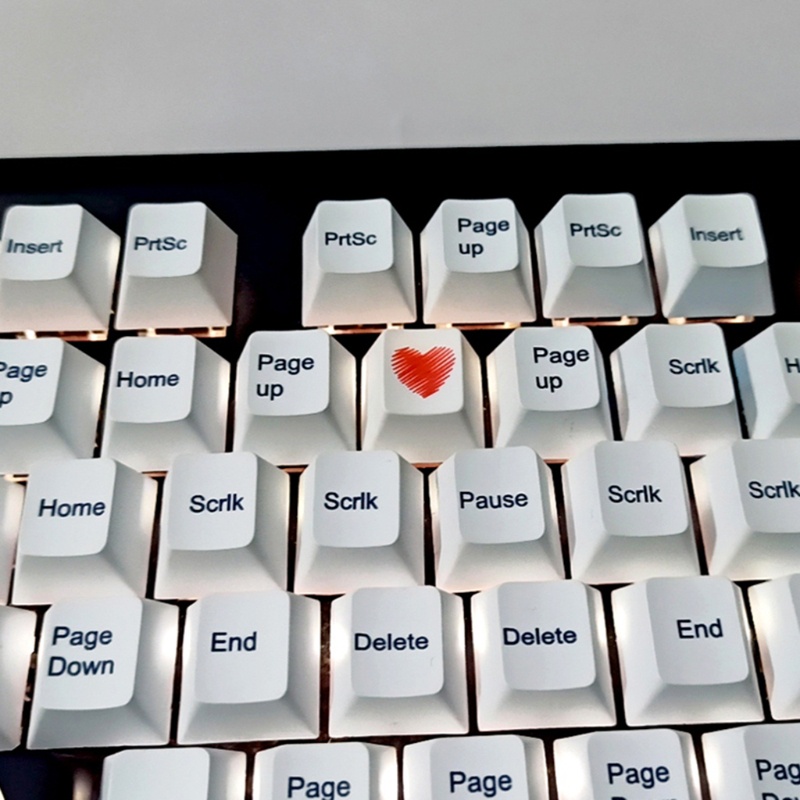 Nút Bàn Phím Cơ Pbt Dày 1 Nút Hình Trái Tim Màu Đỏ Cho Mx Switch
