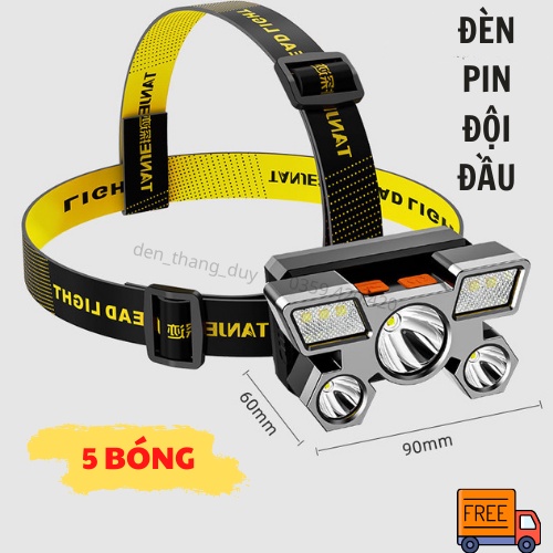Đèn Pin Đội Đầu 5 Bóng Siêu Sáng, ĐÈN DUY THẮNG