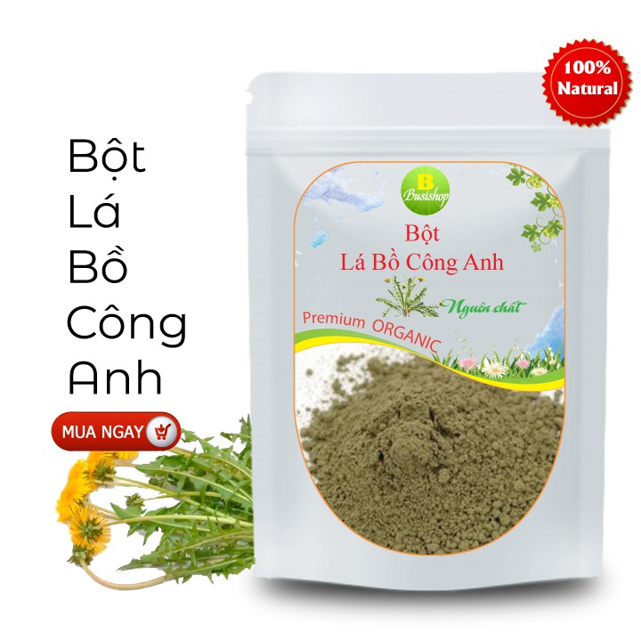 Bột lá bồ công anh nguyên chất 100g - Chống tắc tia sữa, giúp ngủ ngon, thanh lọc cơ thể